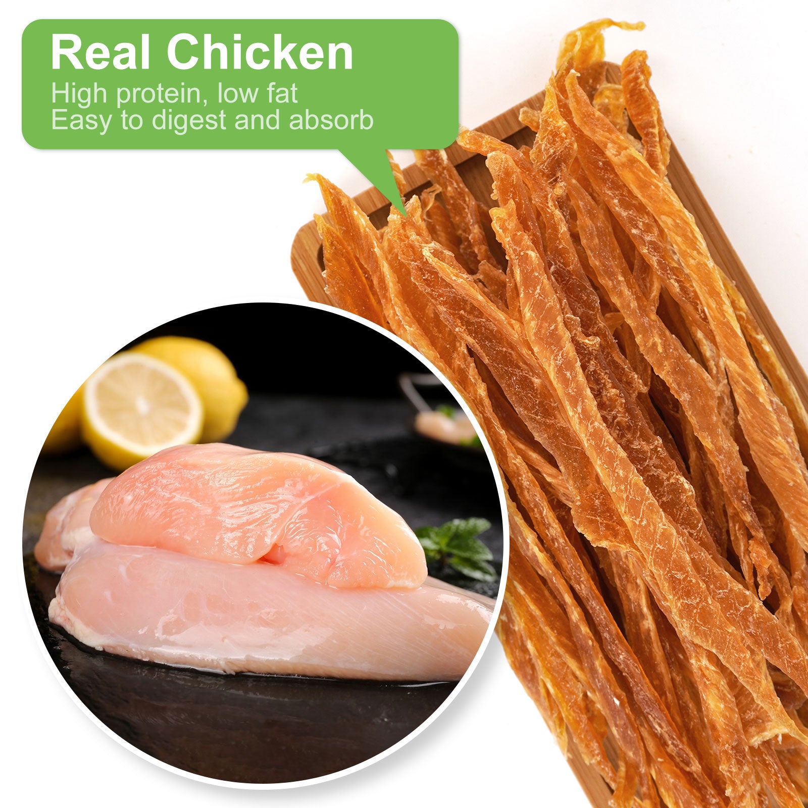 Small Dogs & Chicken Jerky Strips - MON2SUN
