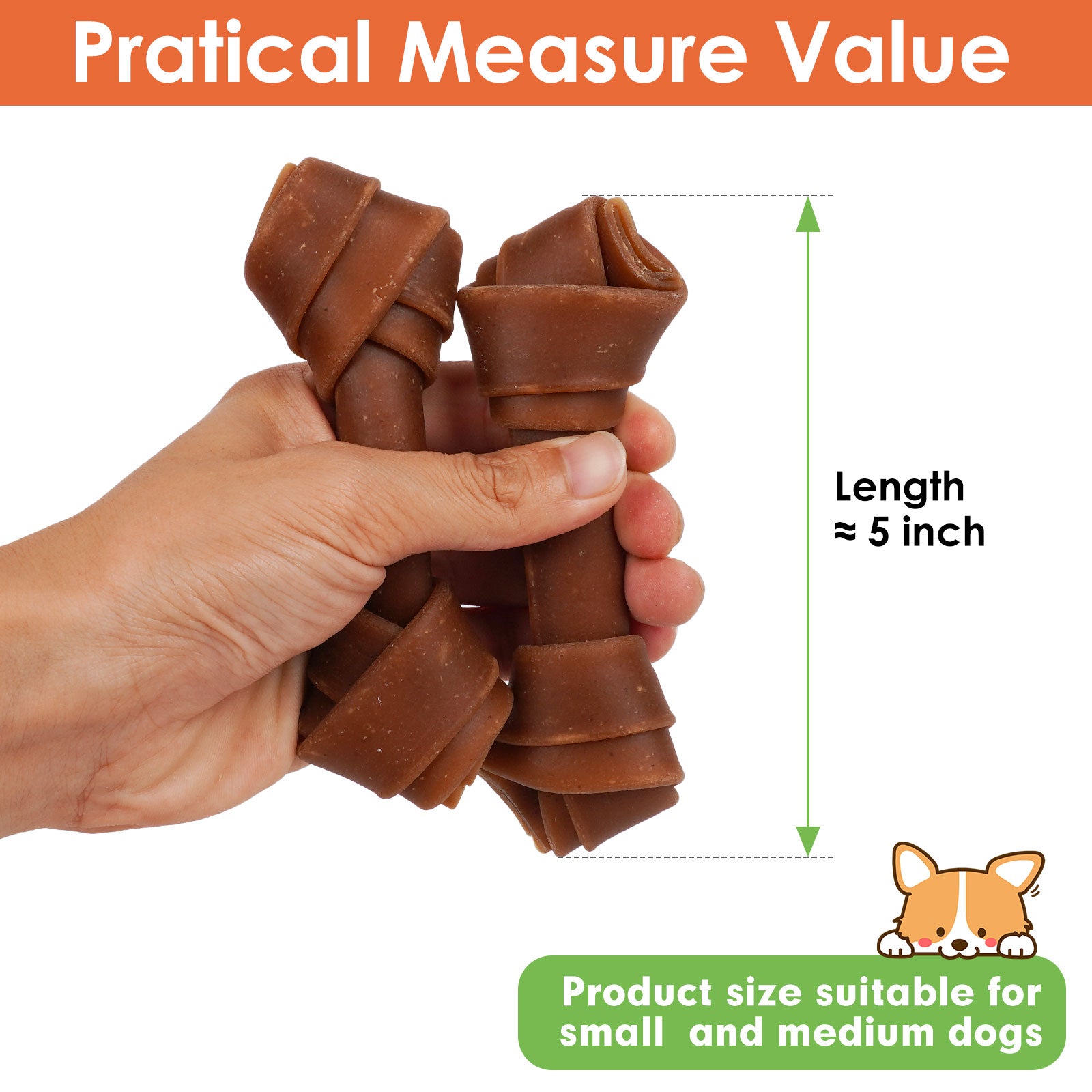 Small Medium Dogs & Peanut Butter Bones Rawhide Free - MON2SUN