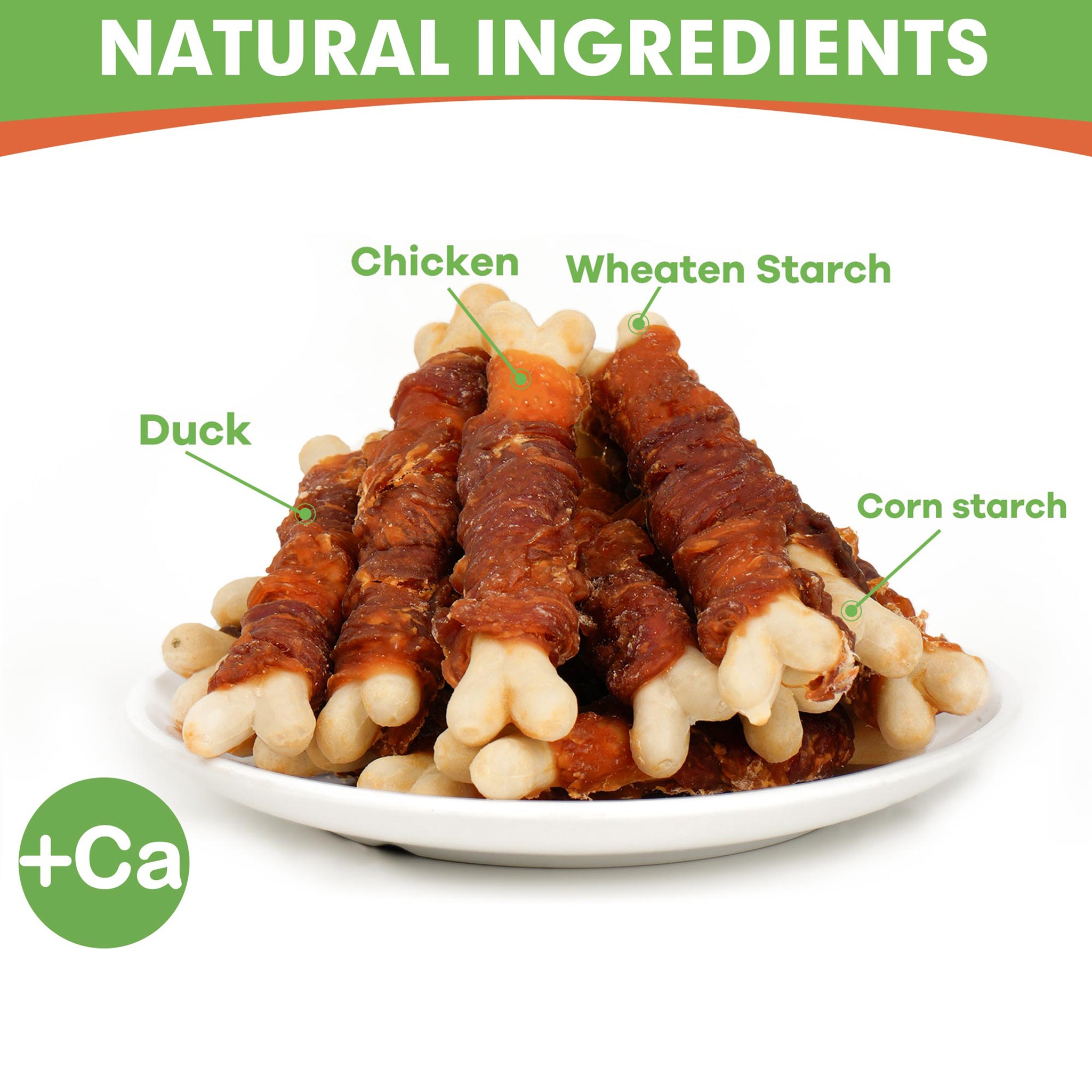 Small Dogs & Chicken Duck Wrapped Calcium Bones - MON2SUN