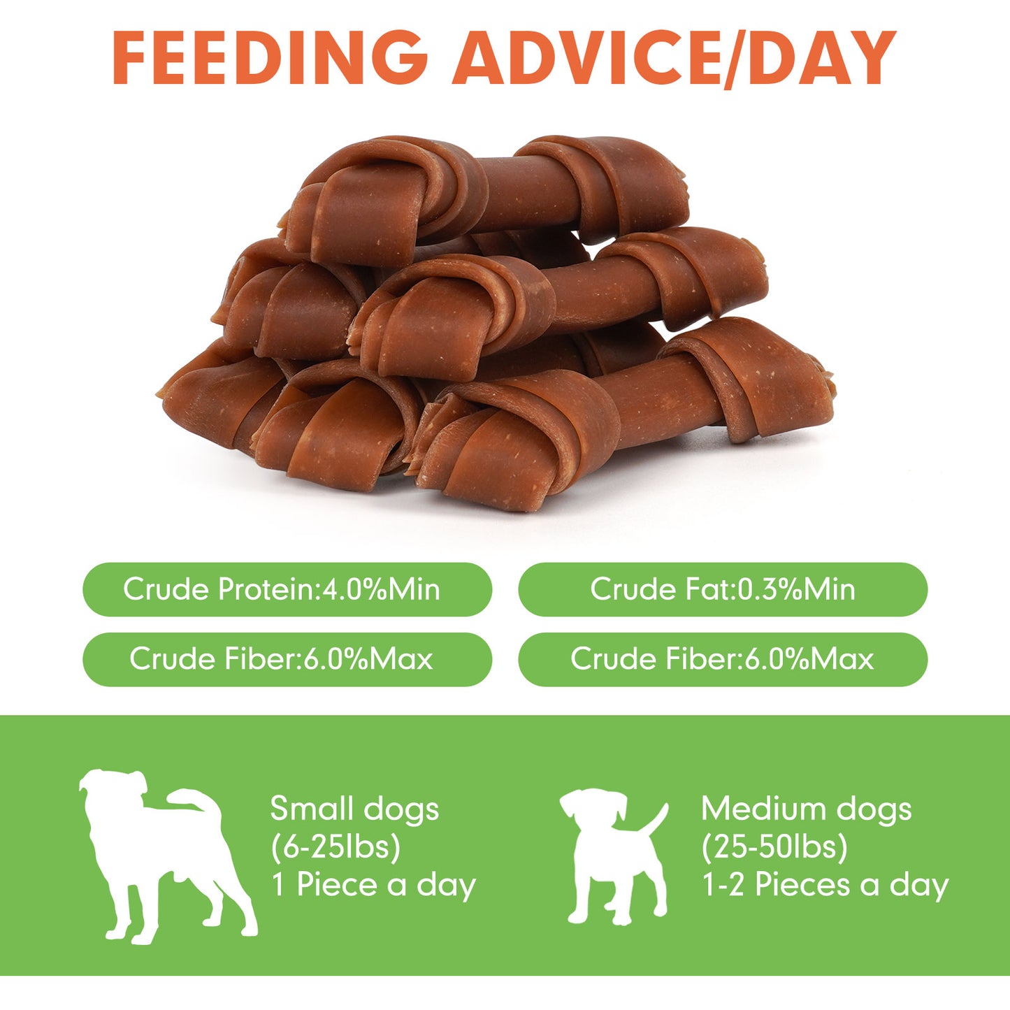 Small Medium Dogs & Peanut Butter Bones Rawhide Free - MON2SUN
