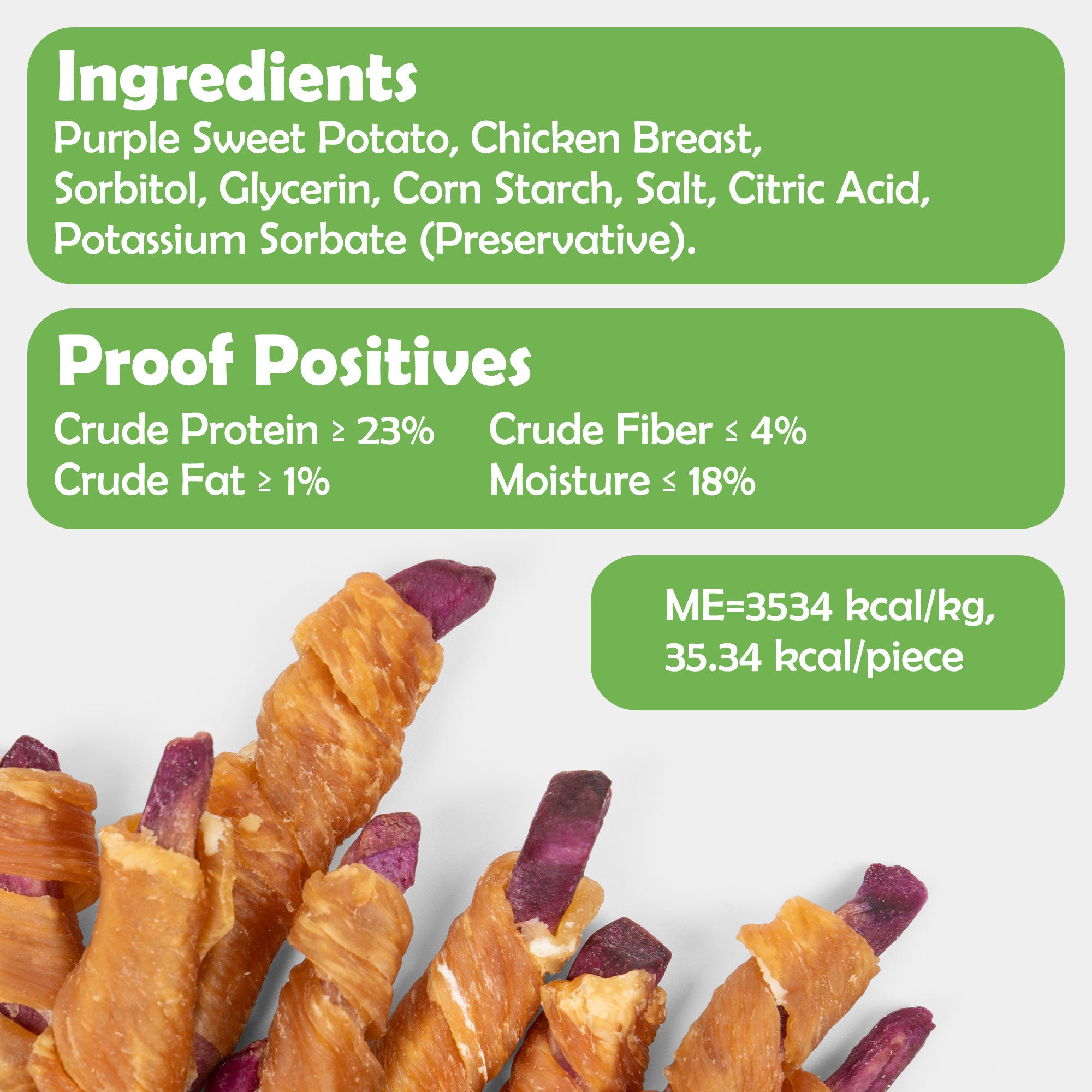 Small Dogs & Chicken Wrapped Purple Sweet Potato - MON2SUN