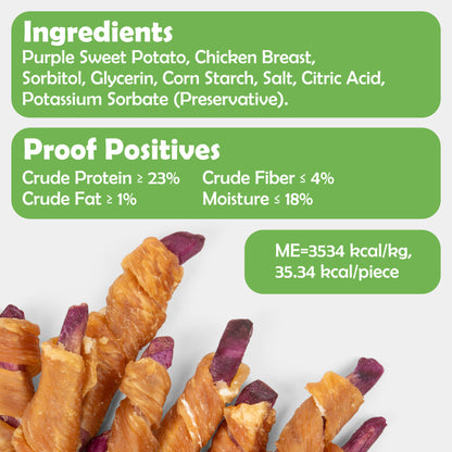 Small Dogs & Chicken Wrapped Purple Sweet Potato - MON2SUN