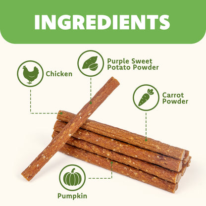 MON2SUN Dog Treats, 5 Inch Chicken and Veggie Sticks