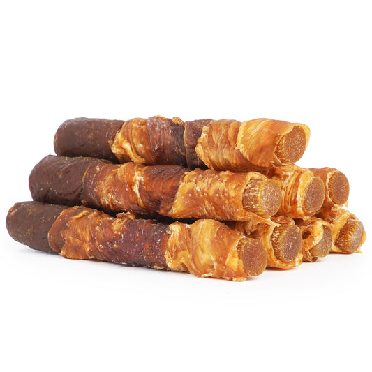 MON2SUN Dog Treats, 6-in Triple Flavor Starch Sticks with Pumpkin