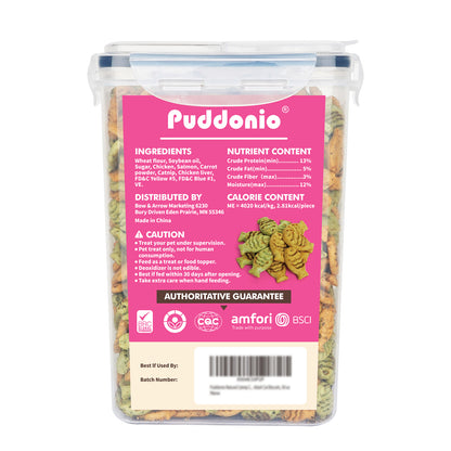 Puddonio Catnip Biscuit Chicken & Salmon Flavor Cat Treats