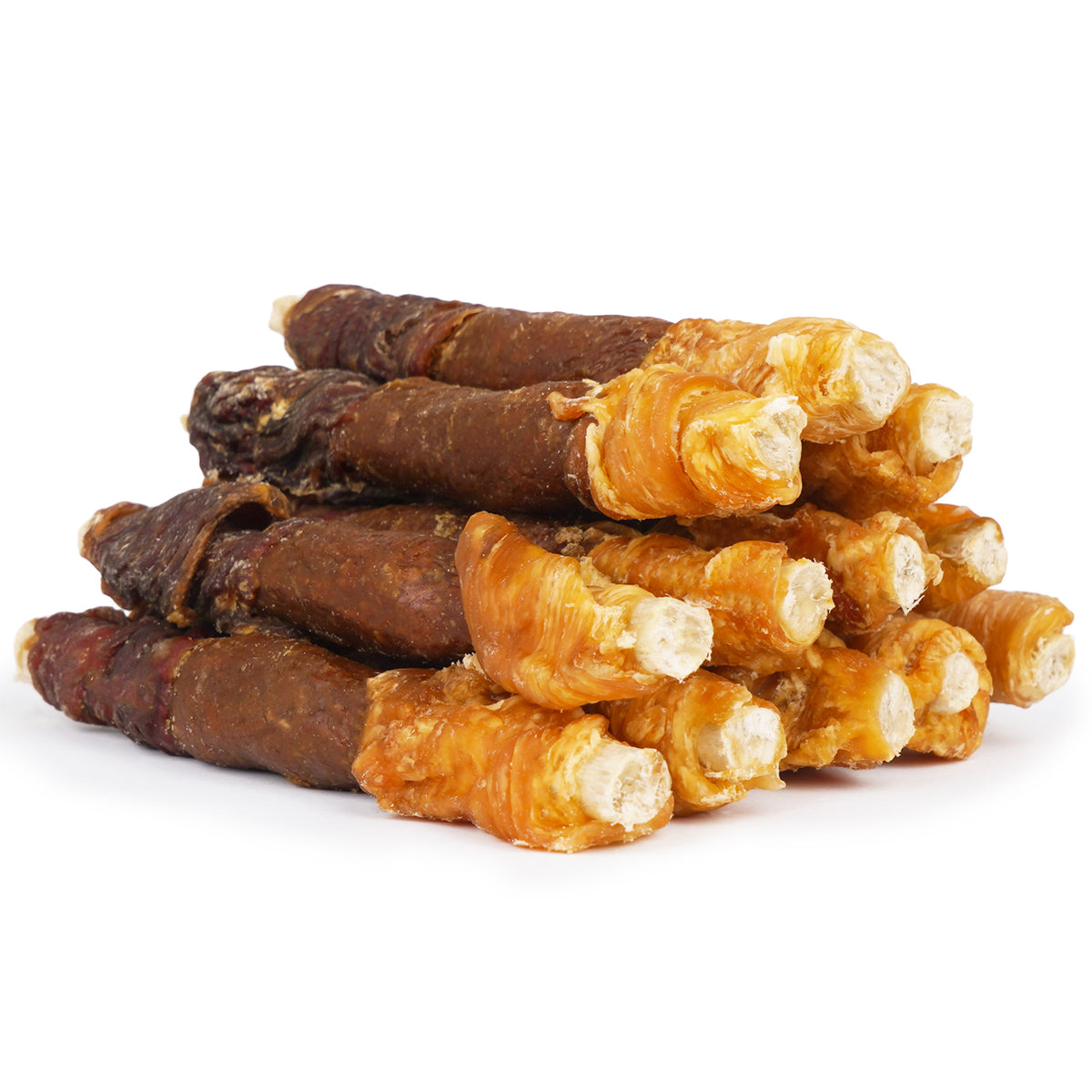MON2SUN Dog Treats, 5 Inch Triple Flavor Collagen Sticks with Beef