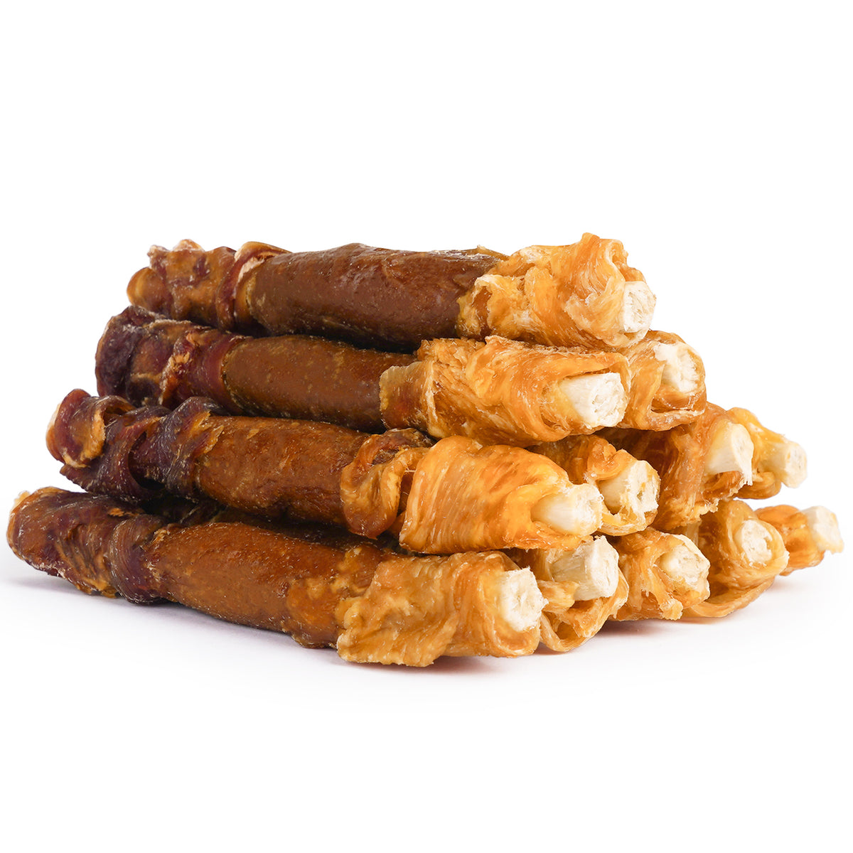 MON2SUN Dog Treats, 5 Inch Triple Flavor Collagen Sticks with Duck
