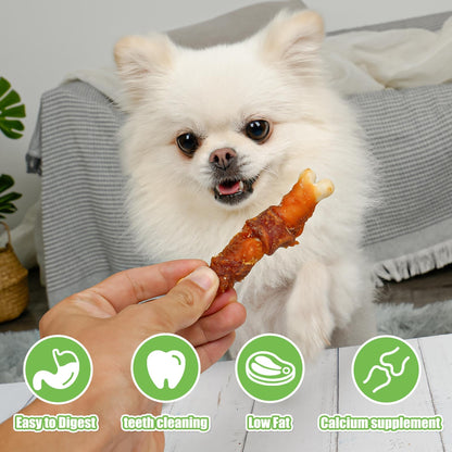 Small Dogs & Chicken Duck Wrapped Calcium Bones - MON2SUN