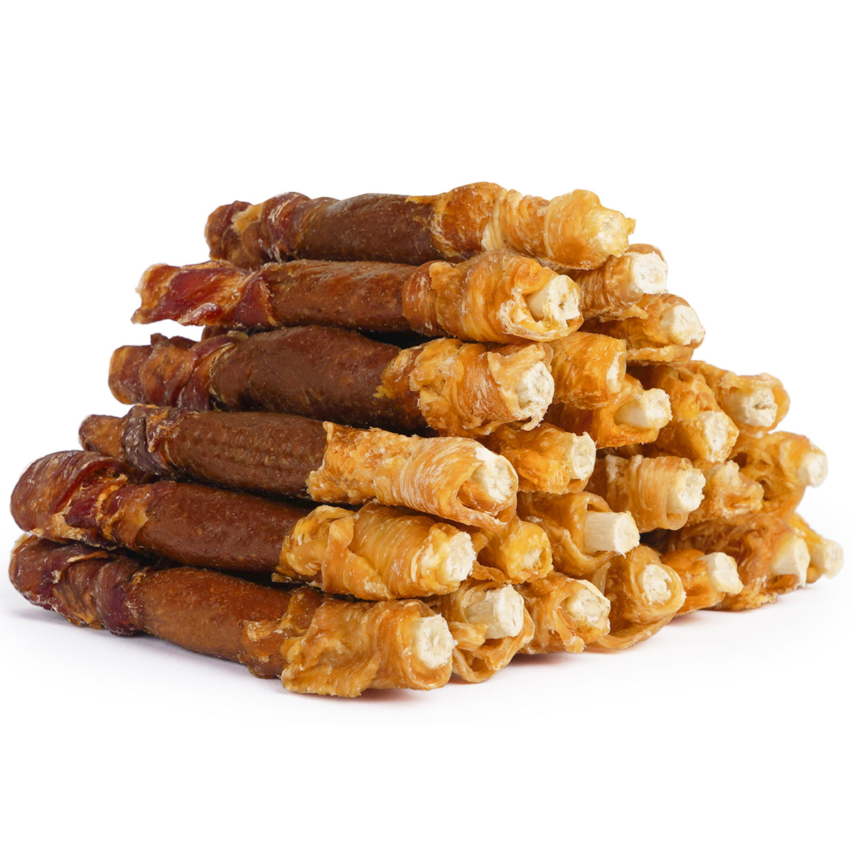 MON2SUN Dog Treats, 5 Inch Triple Flavor Collagen Sticks with Duck