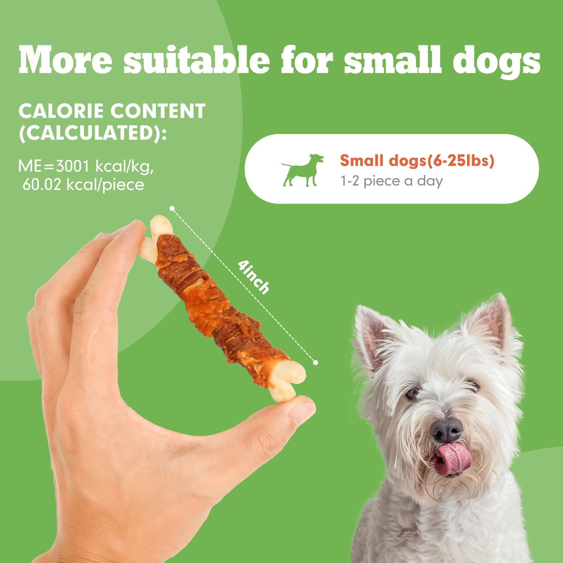 Small Dogs & Chicken Duck Wrapped Calcium Bones - MON2SUN