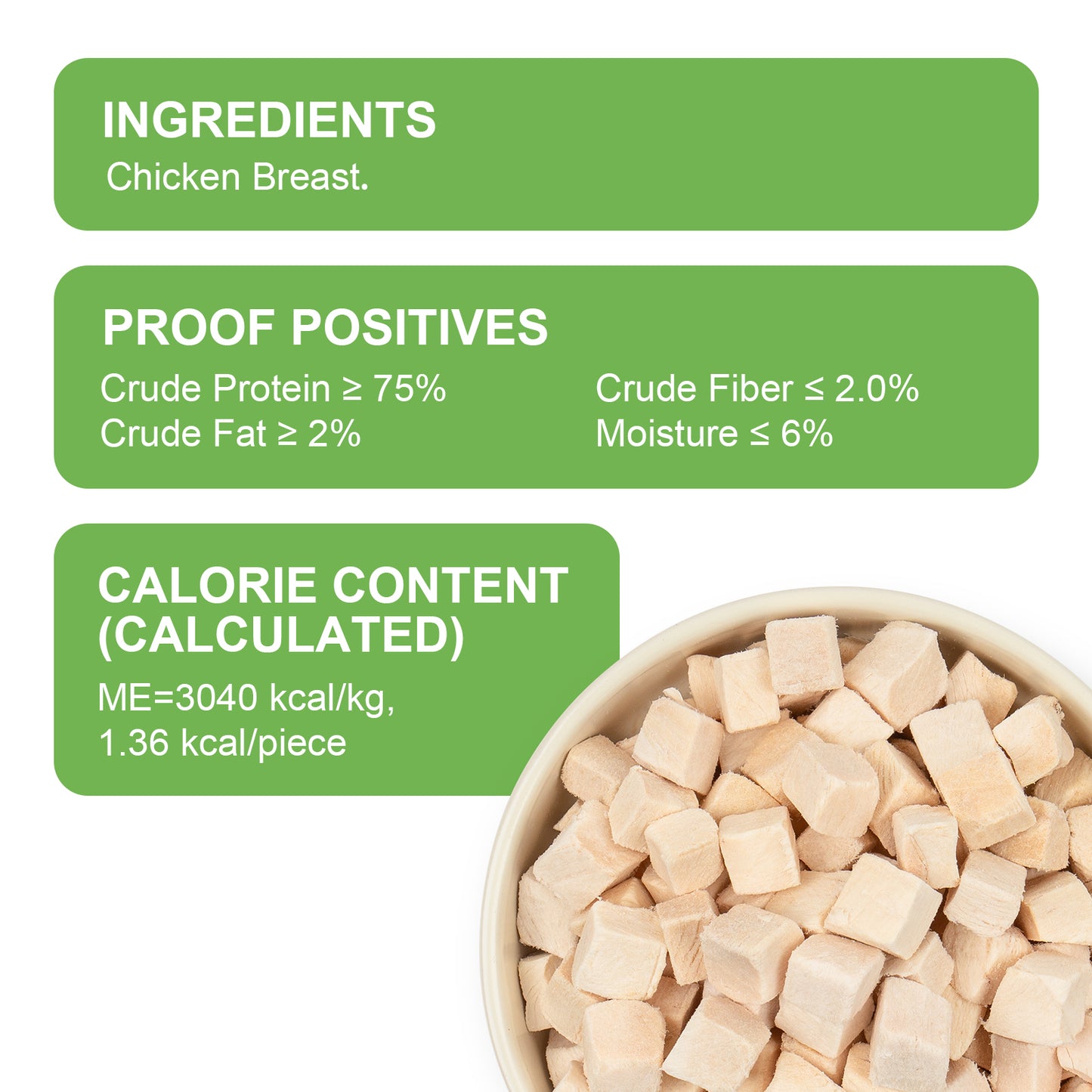 MON2SUN Chicken Freeze Dried Dog Treats, 7 oz