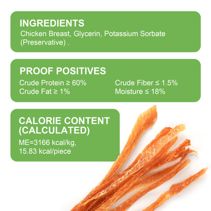 MON2SUN Chicken Jerky Strips Small Dog Treats, 10.1 oz