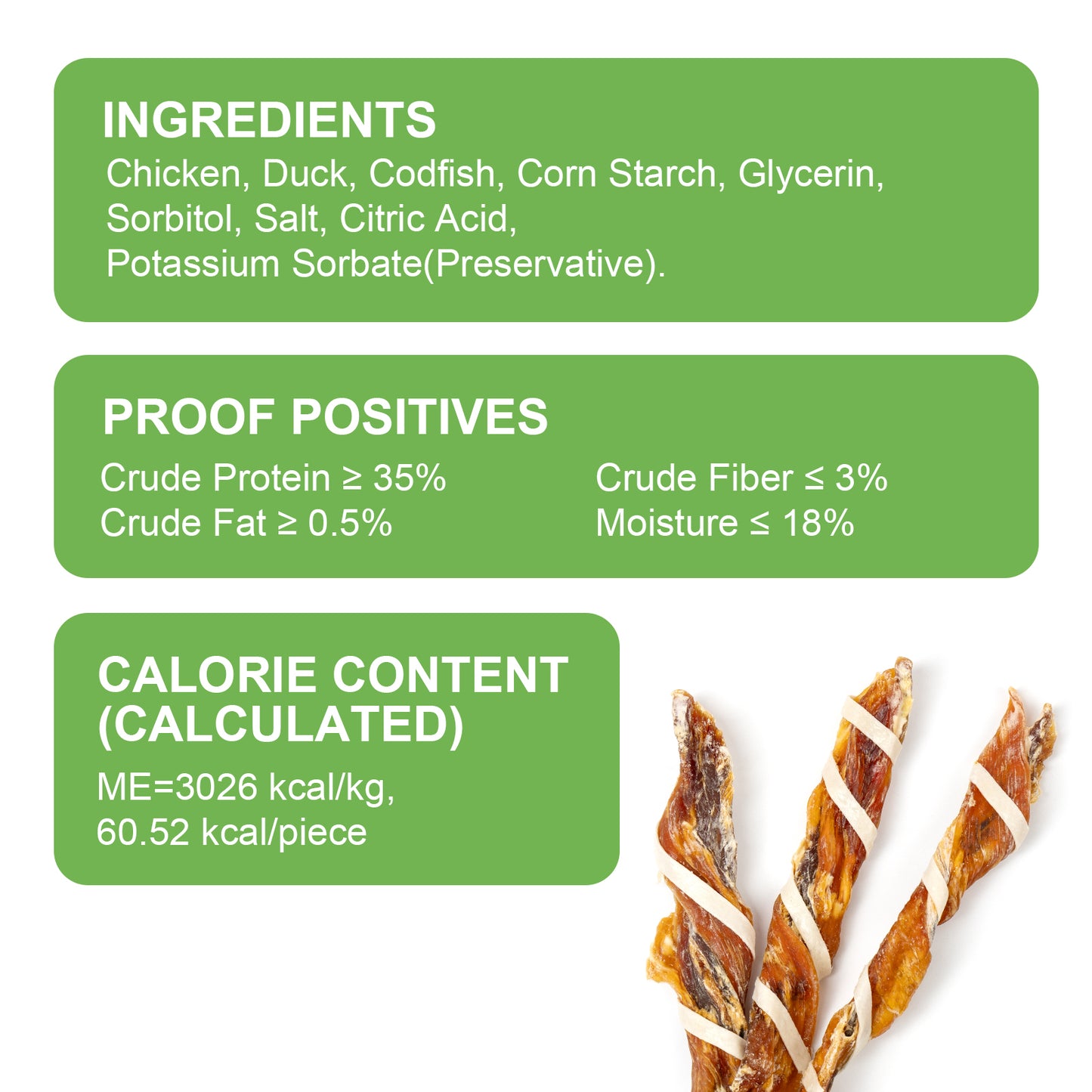 MON2SUN Chicken Duck & Codfish Twist Sticks Small Dog Treats, 10.1 oz (14 Count), 5-7 Inch