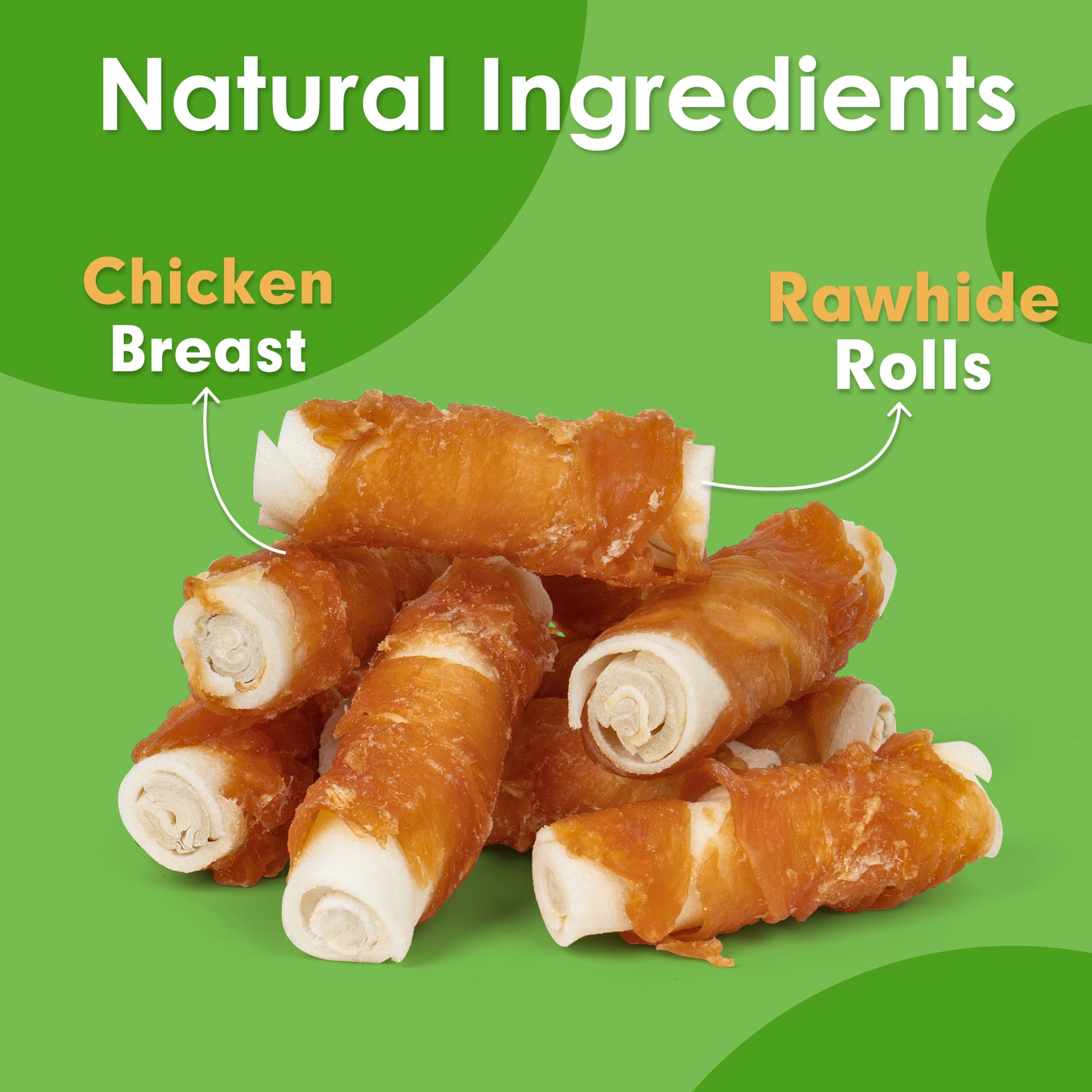 Small Dogs & Chicken Wrapped Rawhide Rolls - MON2SUN