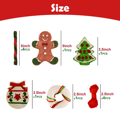 MON2SUN Christmas Stocking Small Dog Treats, 7 oz (12 Count)