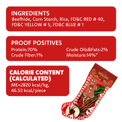 MON2SUN Christmas Stocking Small Dog Treats, 7 oz (12 Count)