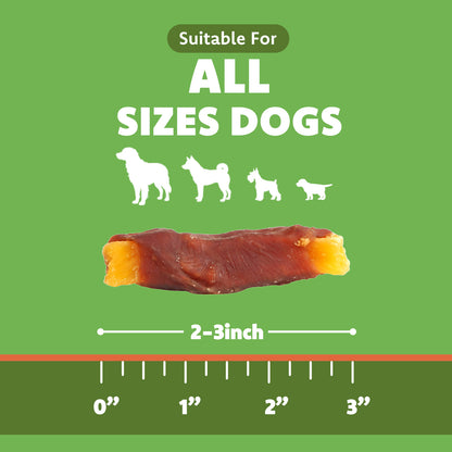 High Protein Rawhide Free Duck and Sweet Potato Soft Chew Dog Treats