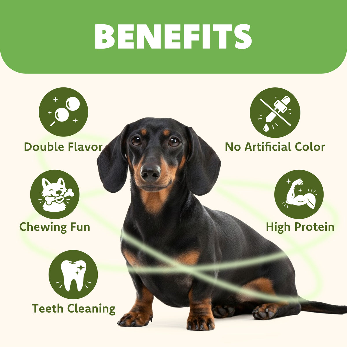 MON2SUN Dog Treats, 5 Inch Chicken & Liver Wrapped Rawhide Sticks