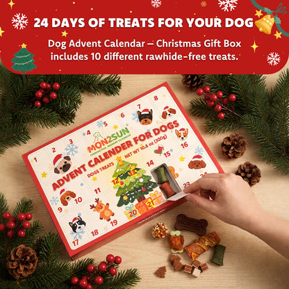 MON2SUN Dog Treats, 24 Day Christmas Advent Calendar, 10.6oz