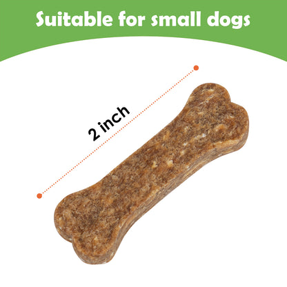 MON2SUN Dog Treats 2 Inch Chicken & Oat Dog Treats with Peanut Butter, Crunchy Biscuits for Small Dogs, Training Rewards - MON2SUN