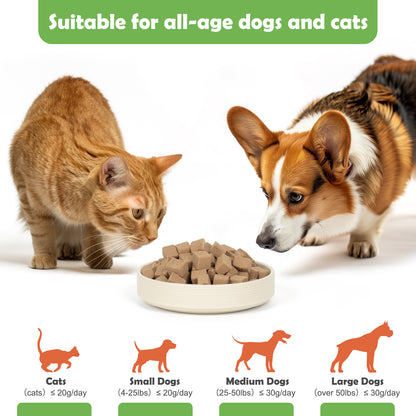MON2SUN Freeze Dried Chicken liver Cat and Dog Treats, Single Ingredient Natural and Healthy Dog Snacks, High Protein Training Treats & Food Topper - MON2SUN