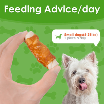 Small Dogs & Chicken Wrapped Rawhide Rolls - MON2SUN