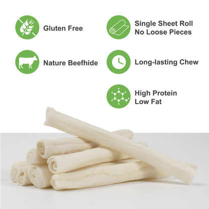 MON2SUN Rawhide Roll Sticks Small Dog Treats, 9.38 oz (14 Count)