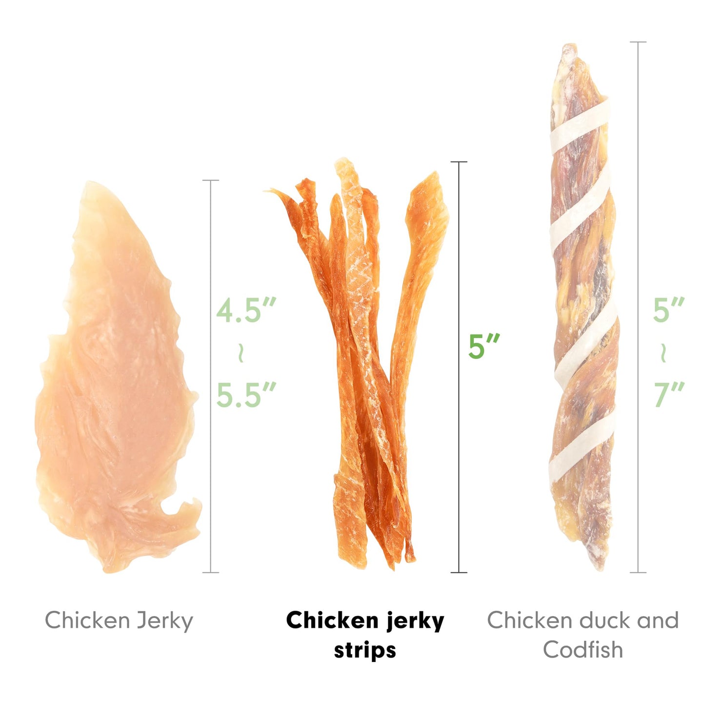 Small Dogs & Chicken Jerky Strips - MON2SUN
