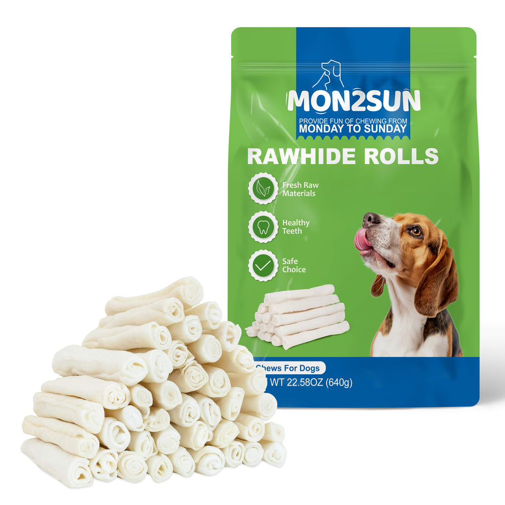 Natural Flavor Rawhide Roll Sticks for Puppies and Small Dogs – MON2SUN