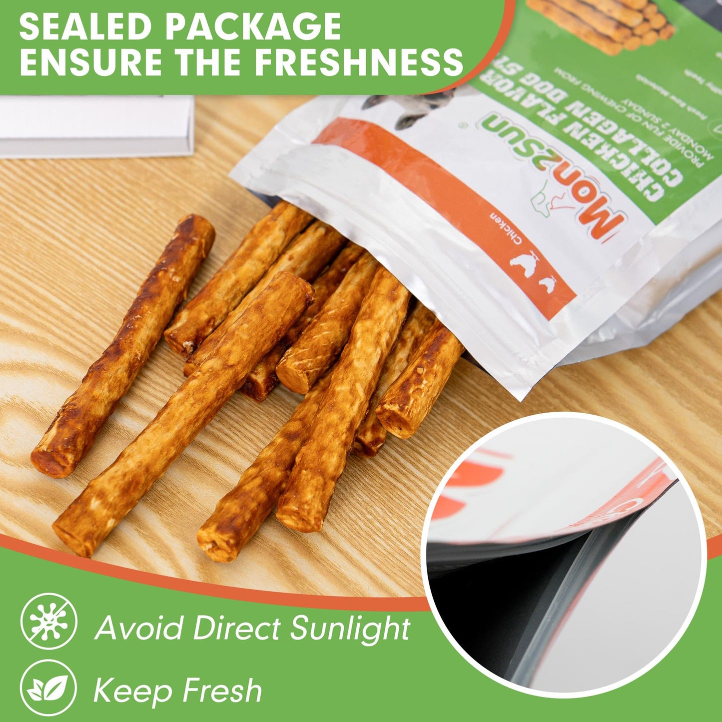 Medium Dogs & Chicken Collagen Sticks - MON2SUN