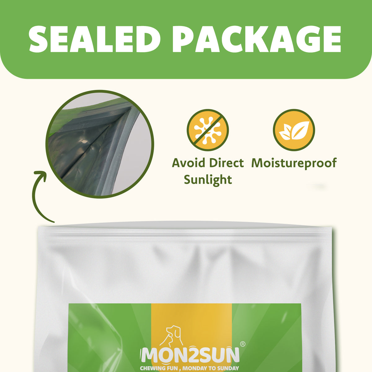 MON2SUN Dog Treats, 5 Inch Triple Flavor Collagen Sticks with Duck
