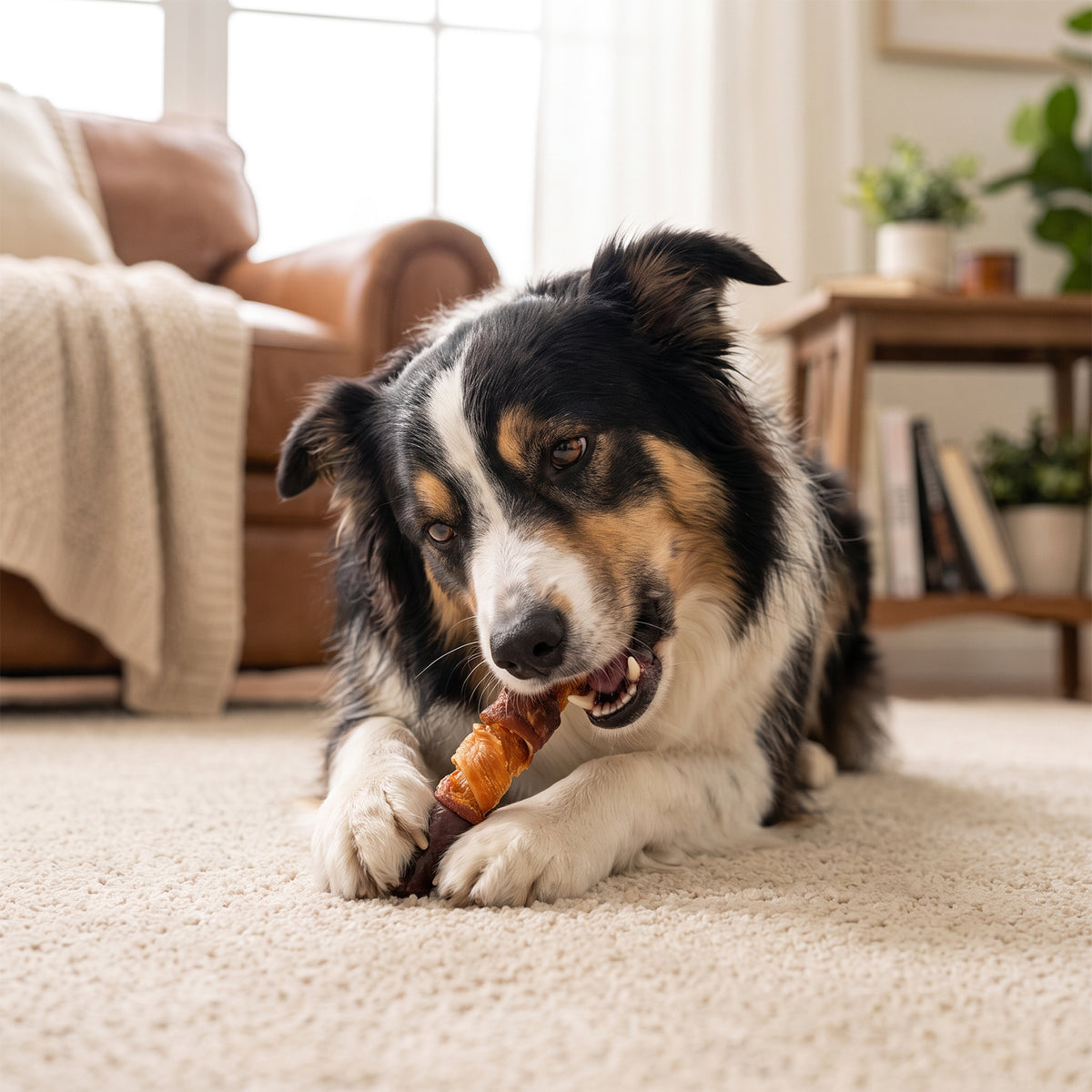 MON2SUN Dog Treats, 6-in Triple Flavor Starch Sticks with Pumpkin