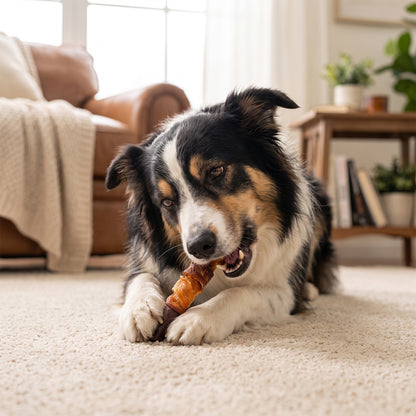MON2SUN Dog Treats, 6-in Triple Flavor Starch Sticks with Pumpkin