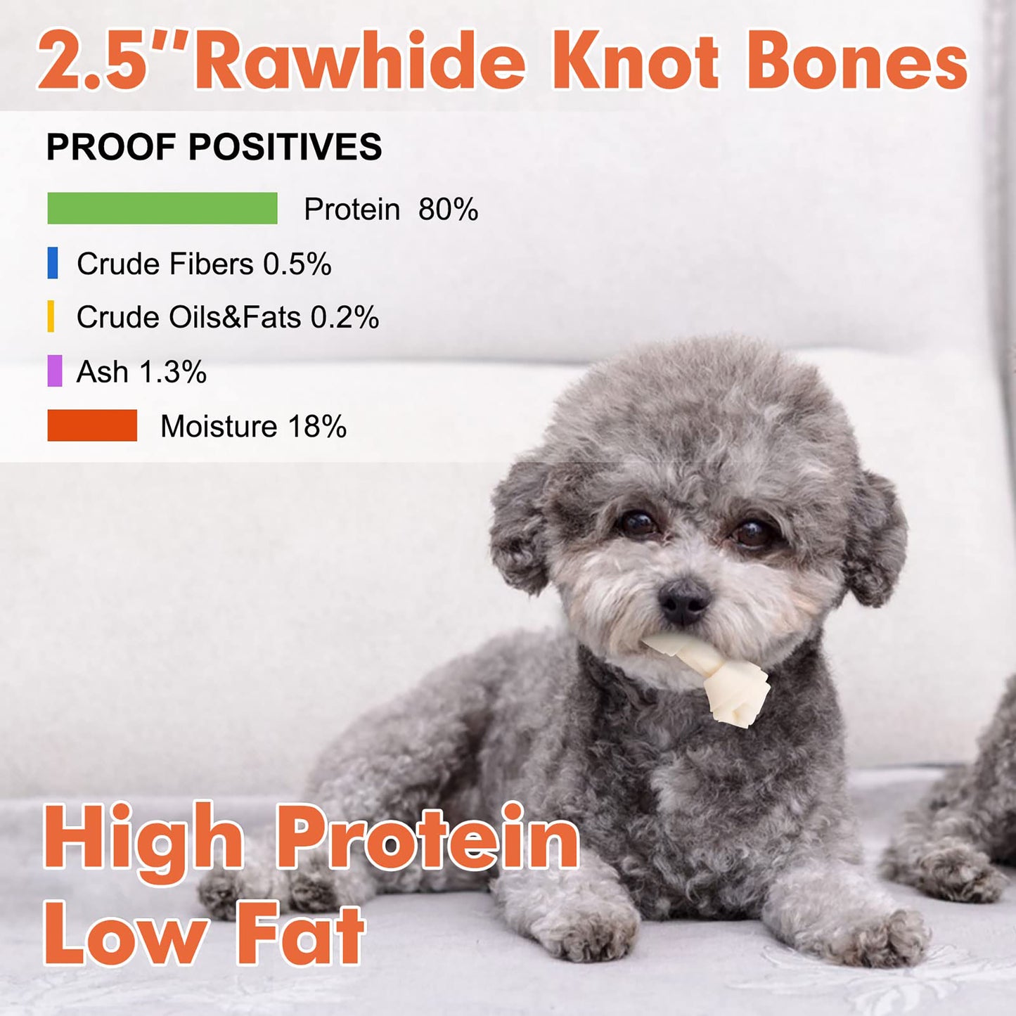 Puppy Small Dogs & Rawhide Knot Bones - MON2SUN