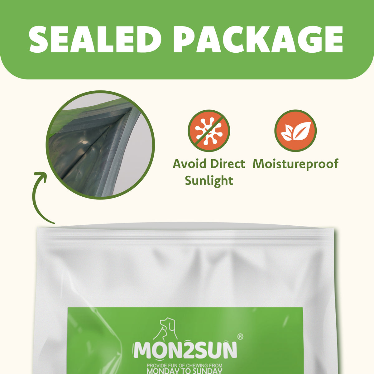 MON2SUN Dog Treats, 4.5 Inch Soft Duck & Egg Yolk Jerky