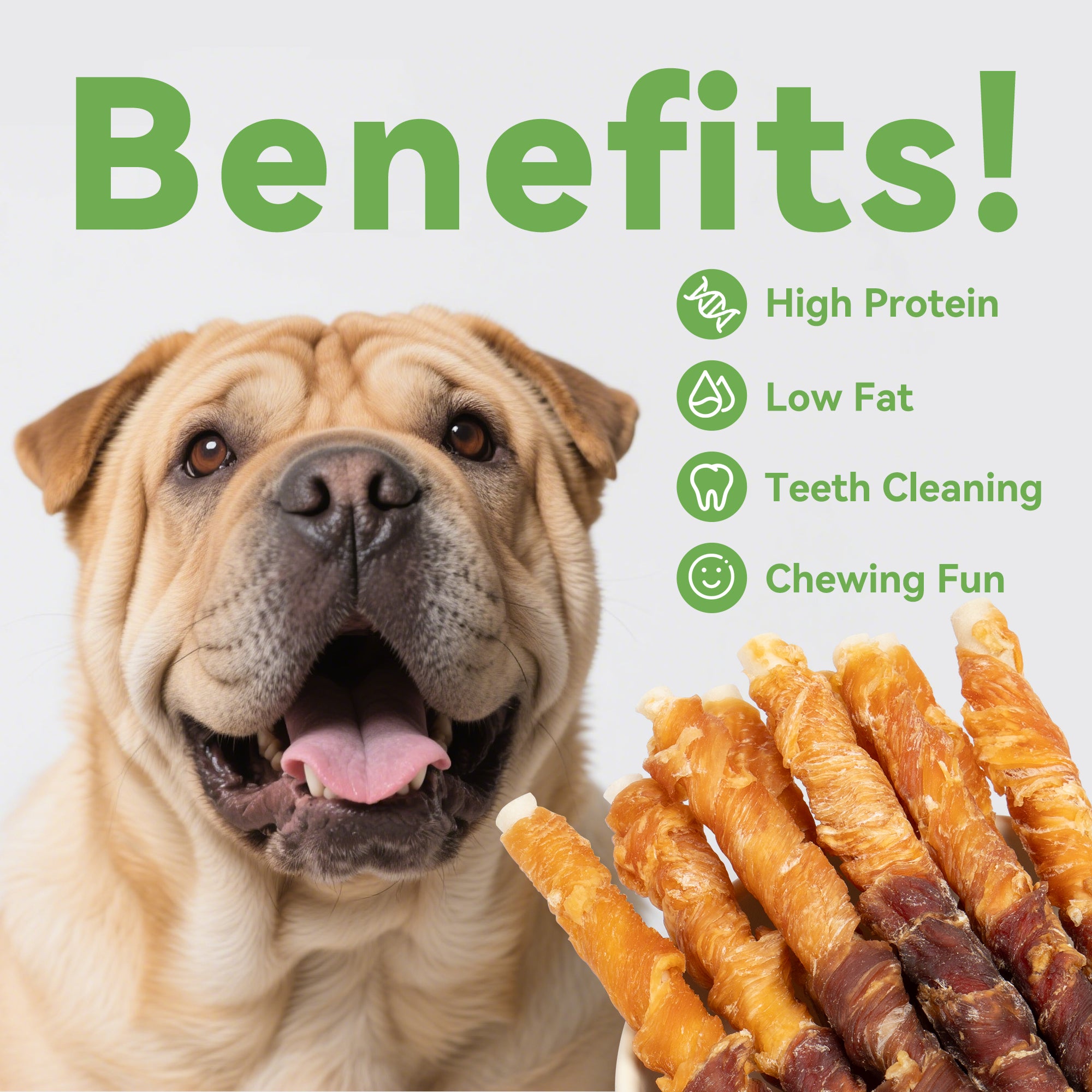 MON2SUN Dog Treats 5 Inch Double Flavor Chicken & Duck Wrapped Rawhide Sticks, Teeth Cleaning for Small Dogs - MON2SUN