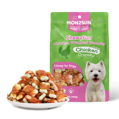 MON2SUN  Chicken Wrapped Biscuits Dog Treats,  10.1 oz