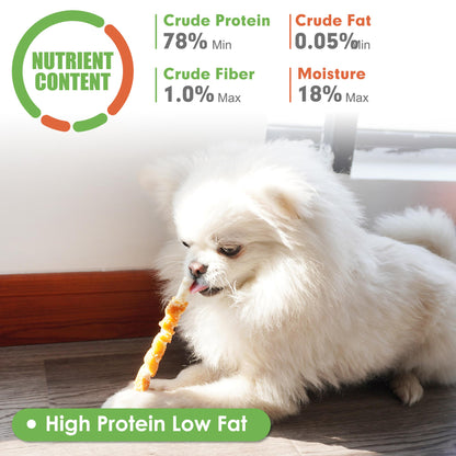 Puppy Small Dogs & Rawhide Twist Chicken Hide Sticks - MON2SUN