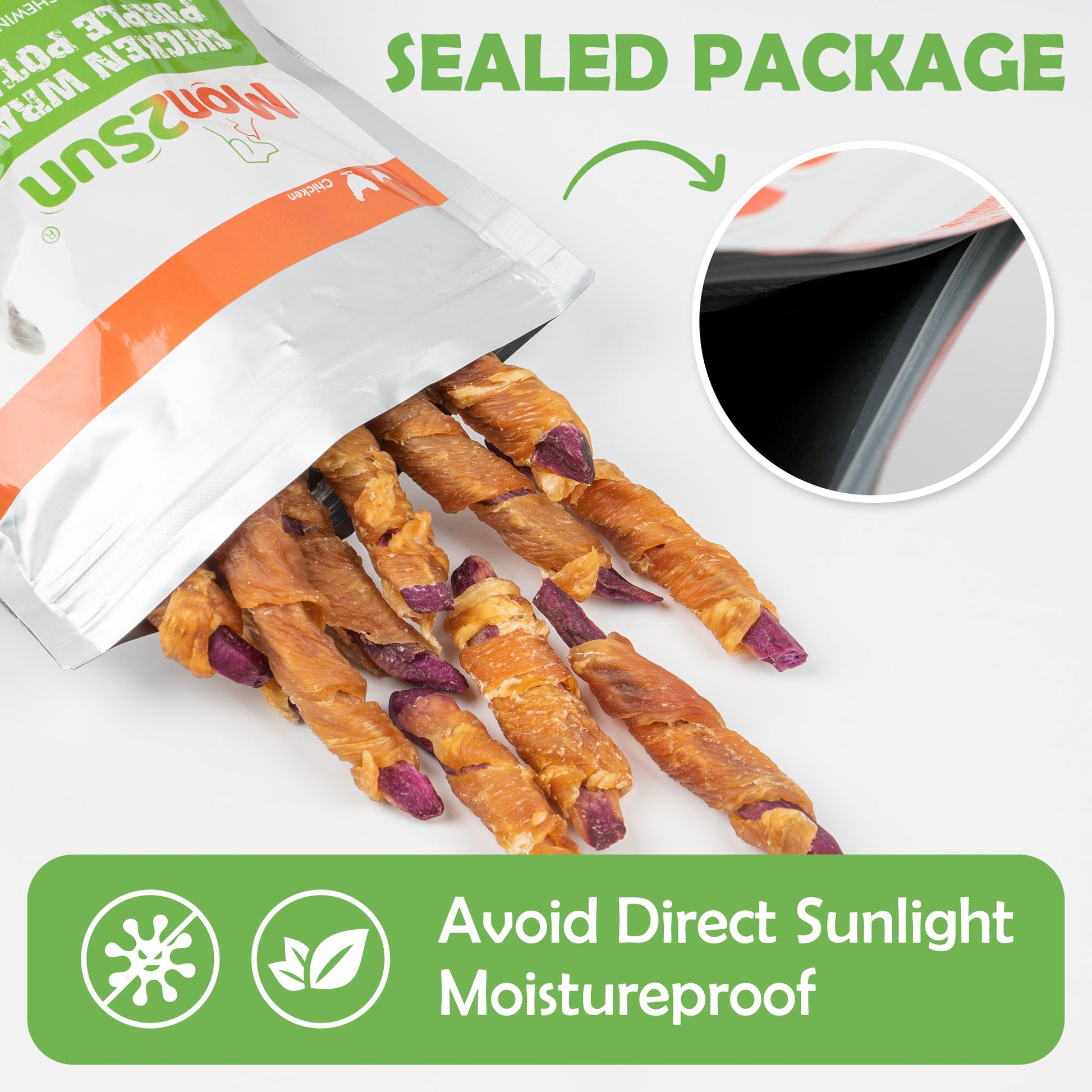 Small Dogs & Chicken Wrapped Purple Sweet Potato - MON2SUN