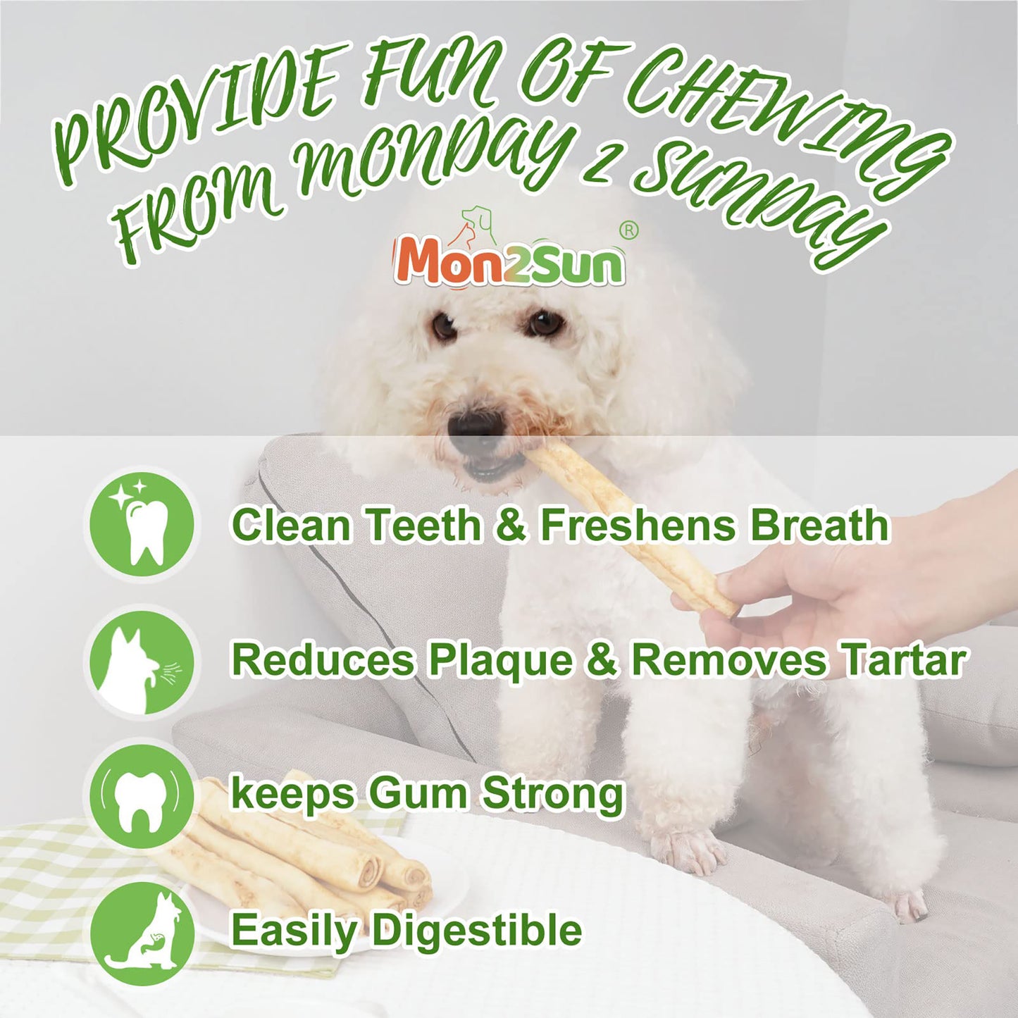 Puppy Small Dogs & Rawhide Rolls Chicken Flavor - MON2SUN