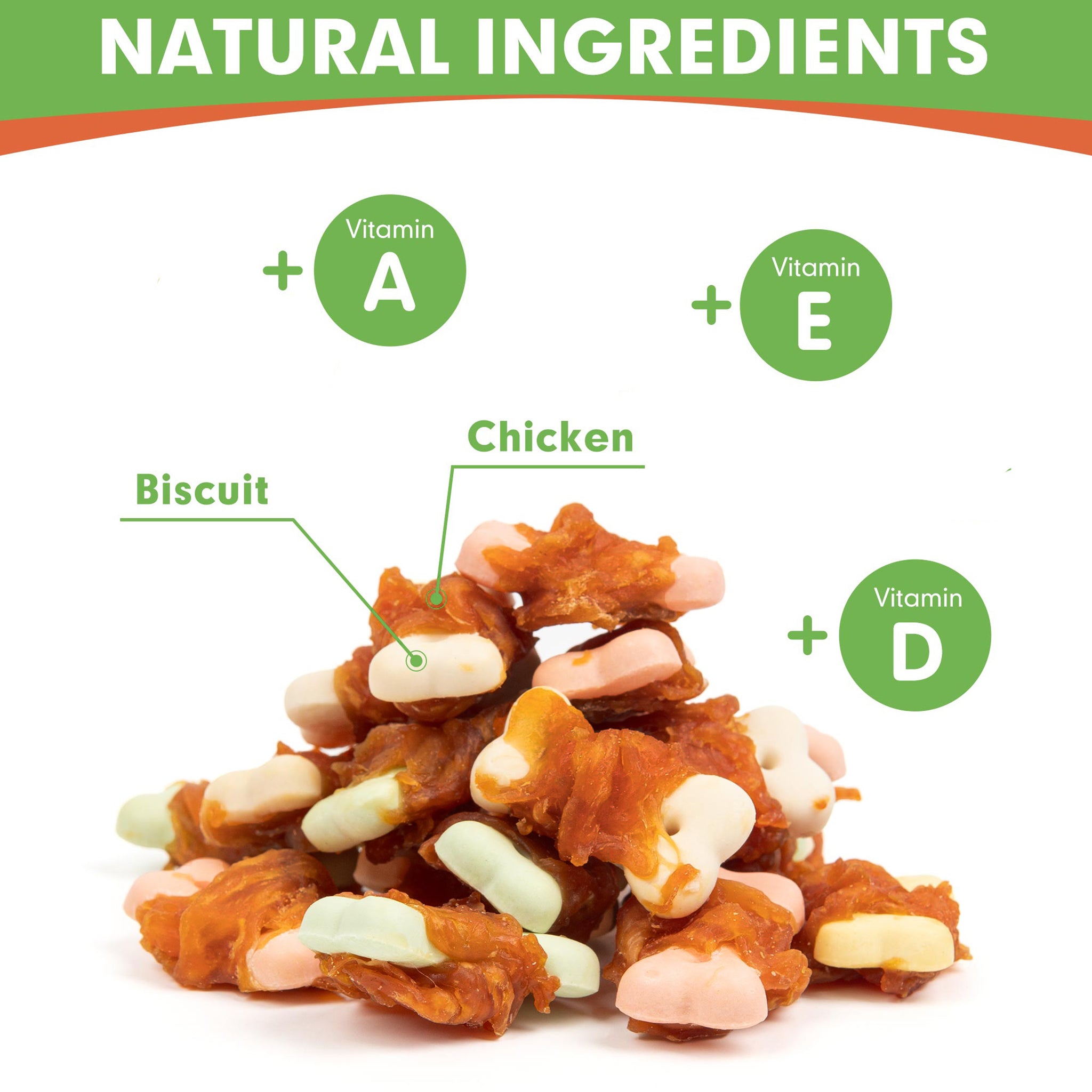 Small to Large Dogs & Chicken Wrapped Biscuits - MON2SUN